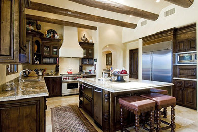 Mountain style kitchen photo in Albuquerque