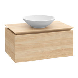 Legato Vanity Unit Graphite Oak - Bathroom Fixtures