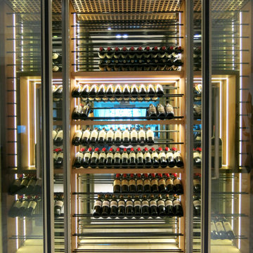 Surfside Wine Wall Transitional