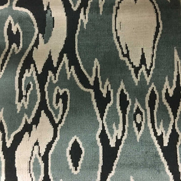 Harrow Abstract Cut Velvet Upholstery Fabric, Carrara