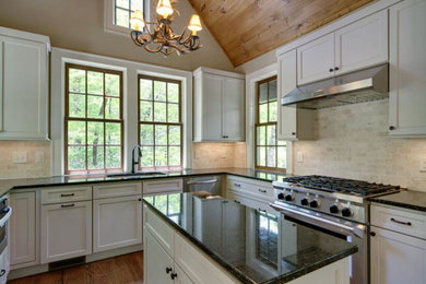 Inspiration for a rustic kitchen remodel in Other
