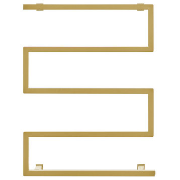 Voltaire 5-Bar Electric Towel Warmer, Brushed Gold