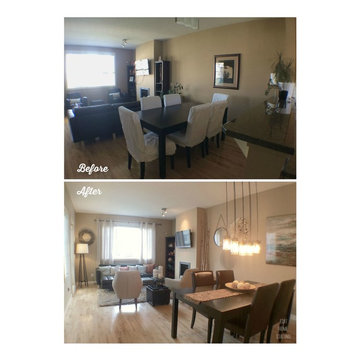 Open-concept townhouse, main floor