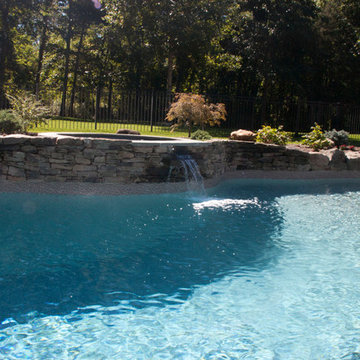 Dutchess county vinyl liner pool and landscape