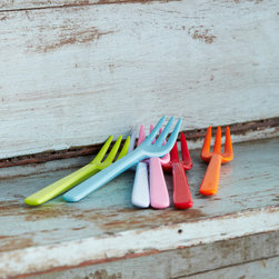 set of 6 bright melamine forks - Forks