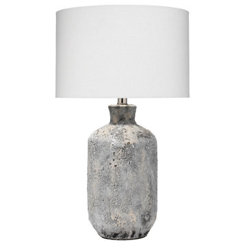 Coastal Style Gray Ceramic Blaire Table Lamp