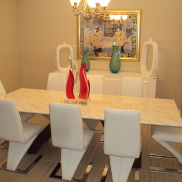 Moscow Dining Table, Mondiran Chair, Elegance Buffet