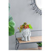 Girl Statue Planter or Plant Stand, Gray