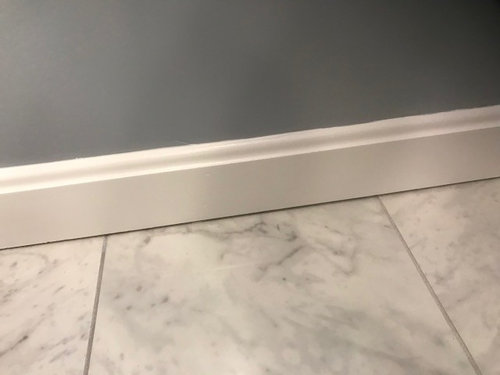 Gap Between Bathroom Tile Floor And, Water Under Tile Floor In Bathroom