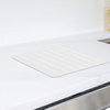 Super Absorbent Small Diatomite Stone Kitchen Drying Mat, White