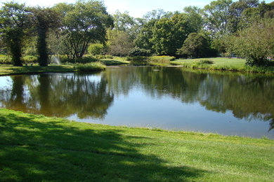 This is an example of a traditional landscaping in Chicago.