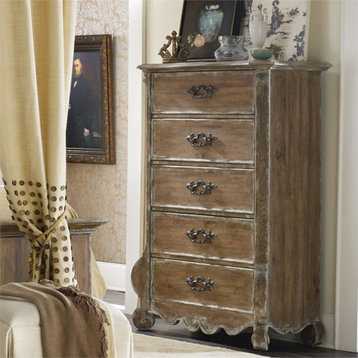 Hooker Furniture Chatelet 5 Drawer Chest in Caramel Froth
