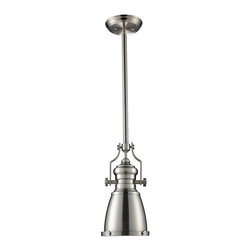ELK Lighting - 1-Light Pendant with Round Glass Shade - Pendant Lighting