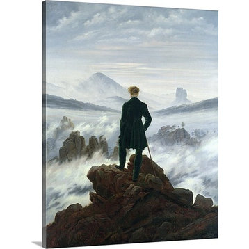 "The Wanderer above the Sea of Fog" Premium Thick-Wrap Canvas Wall Art, 18"x24"