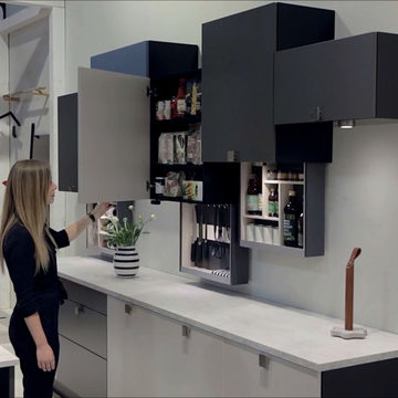 Hidden Automated Storage in the Kitchen