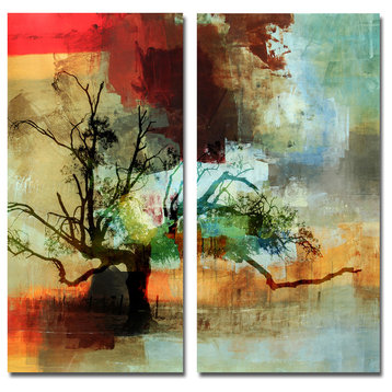 Abstract Landscape I Canvas Wall, 2-Piece Set