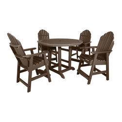 Highwood USA - Hamilton 5-Piece Round Counter-Height Dining Set - Outdoor Dining Sets