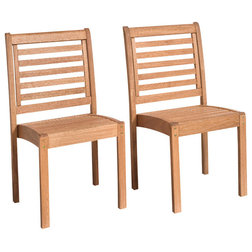 Transitional Outdoor Dining Chairs by Homesquare