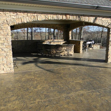 Rustic Stamped Concrete Patios, Pool Decks and Hardscapes