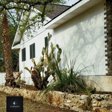 Natural Stone Flower Bed