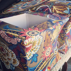 Custom Curved Ottomans - Footstools And Ottomans