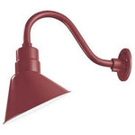 Millennium Lighting - Millennium Lighting RAS10-SR R Series - 10" Angle Shade - RAS10-ABR is shade onlyChoose a Goose Neck for wall mount (shown with RGN15-ABR)Optional Wire Guard (RWG10-ABR) is also available.R Series 10" Angle Shade Satin Red *UL: Suitable for wet locations*Energy Star Qualified: n/a  *ADA Certified: n/a  *Number of Lights: Lamp: 1-*Wattage:200w A bulb(s) *Bulb Included:No *Bulb Type:A *Finish Type:Satin Red