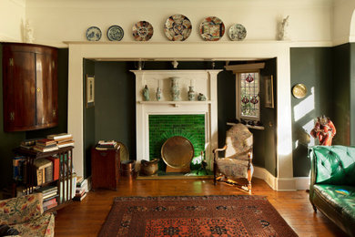 Midcentury living room in London.