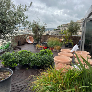Une terrasse d'entreprise à Boulogne Billancourt