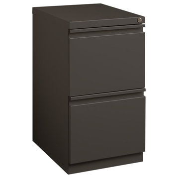 Hirsh 20" Deep 2 Drawer Metal Mobile File Cabinet - Charcoal - 12 units total