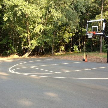 Matt M's Pro Dunk Gold Basketball System on a 56x34 in Mystic, CT