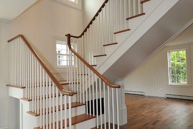 Example of a classic staircase design in Boston