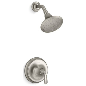 Kohler Forte Sculpted Rite-Temp Trim With 1.75 GPM Showerhead Brushed Nickel