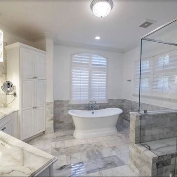 Award Winning McCallum Marble Master Bathroom