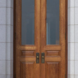 Homestead Doors, Inc - White Oak Custom 3-Panel Solid Wood Doors - Front Doors