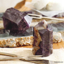 Roost Amethyst Salt & Pepper Shakers - SKU: TE302 - Salt And Pepper Shakers And Mills