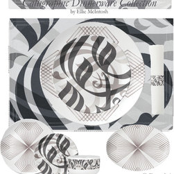 Calligraphic Dinnerware Collection - Dinnerware Sets