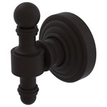 Allied Brass - Retro Wave Robe Hook, Oil Rubbed Bronze - The traditional motif from this elegant collection has timeless appeal. Robe Hook is constructed of the finest solid brass materials to provide a sturdy hook for your robes and towels. Hook is finished with our designer lifetime finishes to provide unparalleled performance