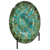 Glam Green Glass Charger 68425