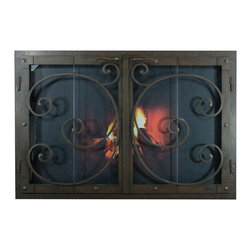 Custom Fireplace Door - Indoor Fireplaces