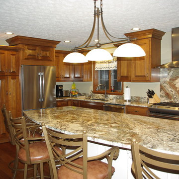 Remodel using and matching 36 year old cabinets