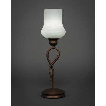 Leaf 1 Light Table Lamp In Bronze (35-BRZ-681)