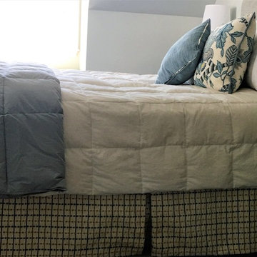 Bedroom - Beautiful Coordinated Design with Custom Treatments and Area Rug