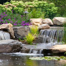 Backyard waterfall