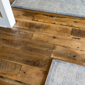 Original Face Skip Planed Reclaimed Oak Solid Plank Flooring