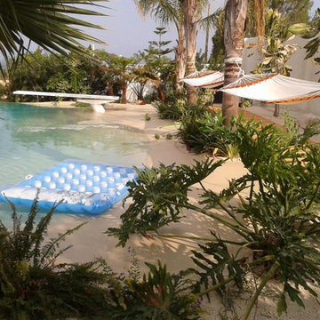 Piscina a bordo-sfioro