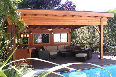 Design ideas for a tropical pool in San Francisco.