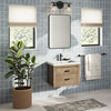 Stowe Bathroom Vanity, Weathered Fir, 24", Single Sink, Wall Mounted