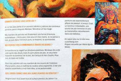 Magazine Maison et Demeure Interview  de Louis Runemberg Artiste peintre