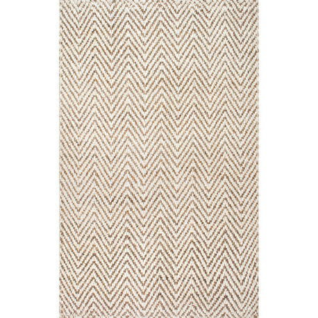 Nuloom Handwoven Natural, Off White 9'6"x13'6"