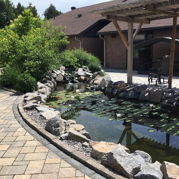 Retirement home pond & entrance